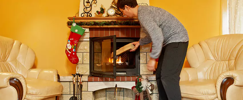 Rusted Metal Fireplace Restoration in Yankton, South Dakota